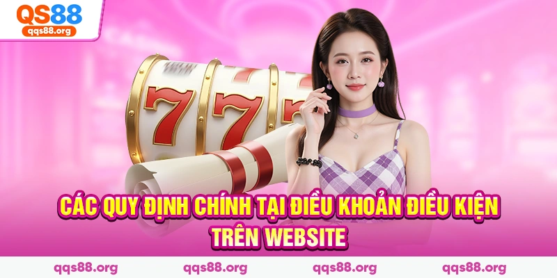 Các quy định chính tại điều khoản điều kiện trên website
